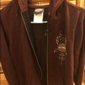 Harley Davidson Jacket Burgundy Sz M